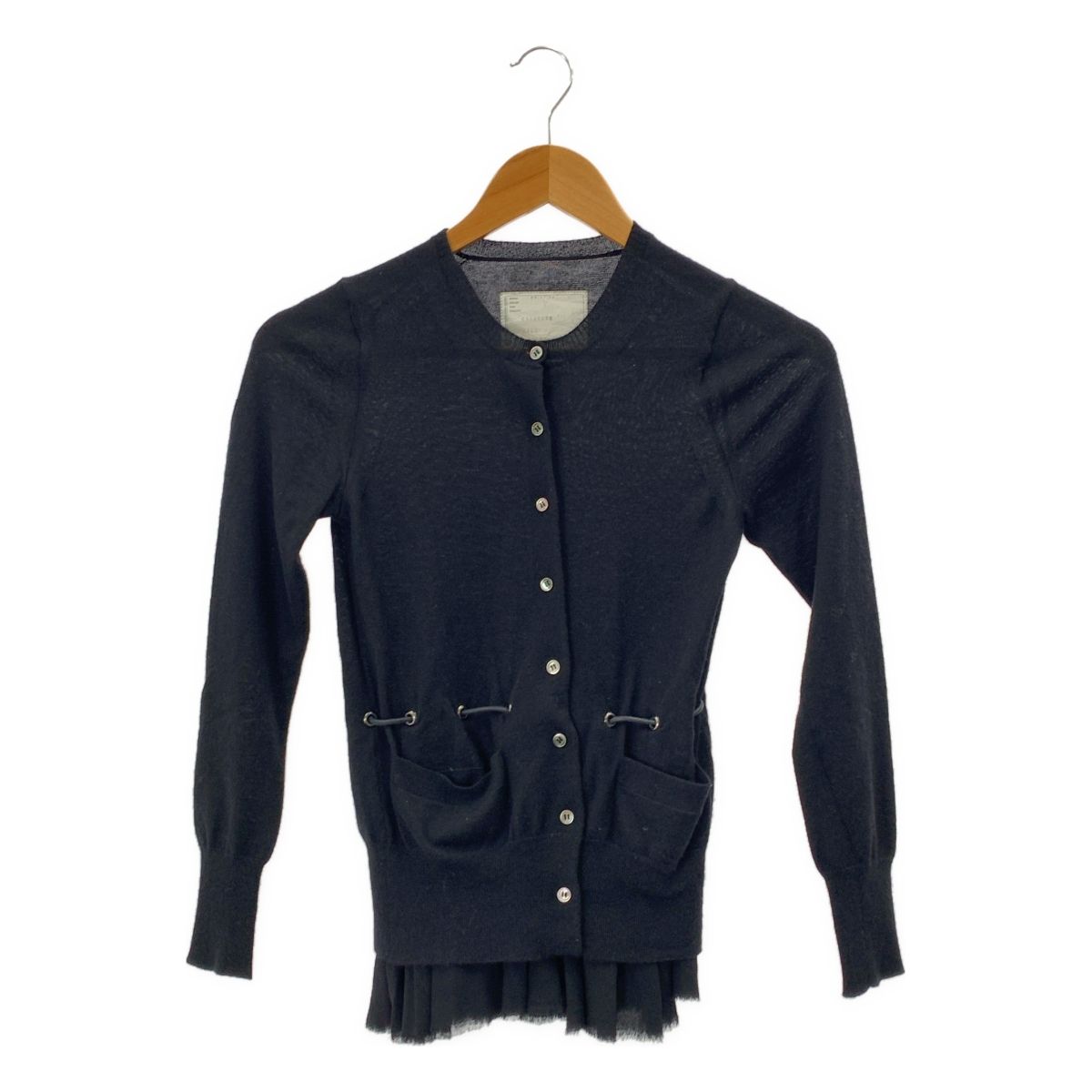 sacai / サカイ | カシミヤ ドローコード レイヤード カーディガン | 1