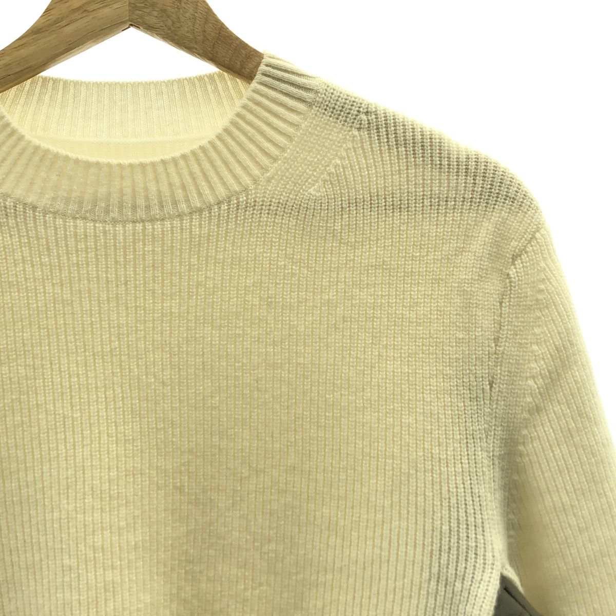 美品】 sacai / サカイ | chalk stripe knit pullover / 異素材