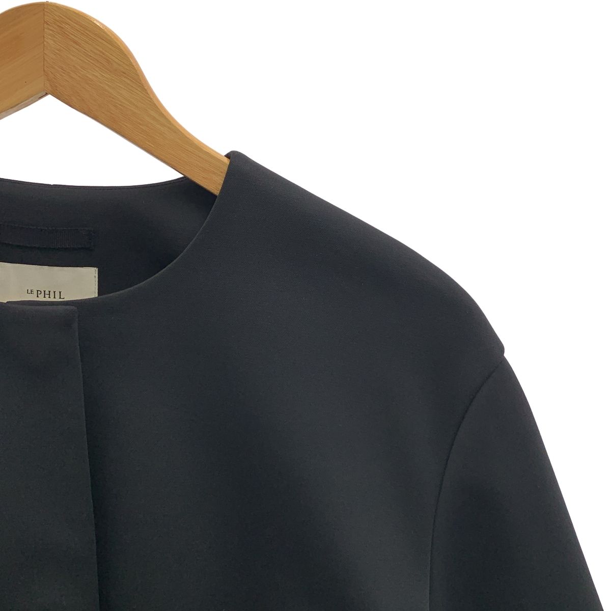 LE PHIL ルフィル ハイストレッチダンボールジャケット F ブラック レディース