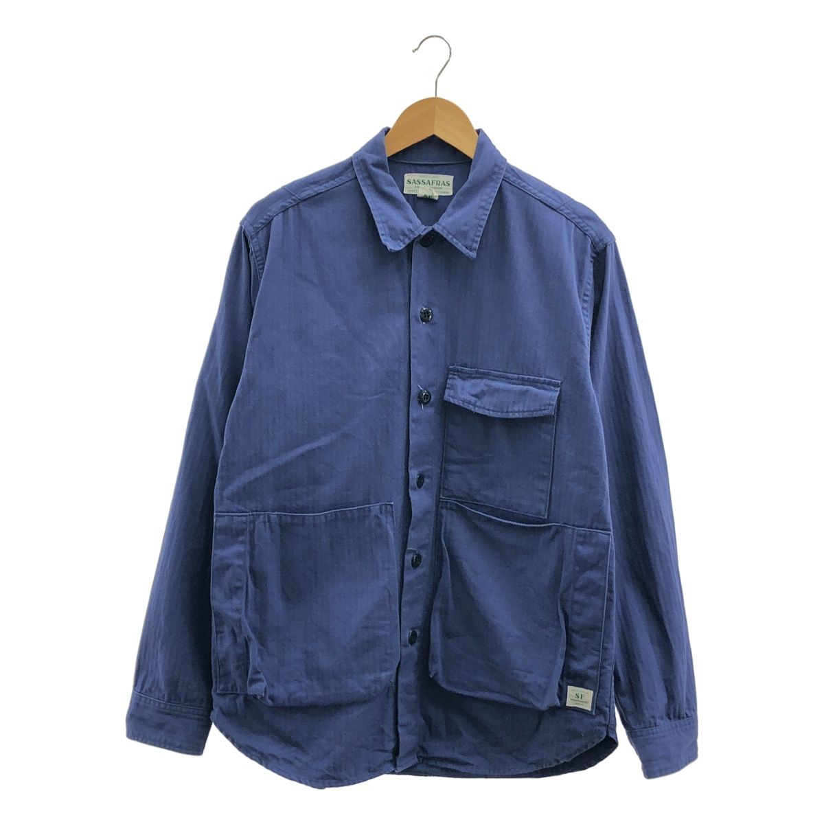 SASSAFRAS / ササフラス | Digs Crew Half Herringbone ディグスクルー