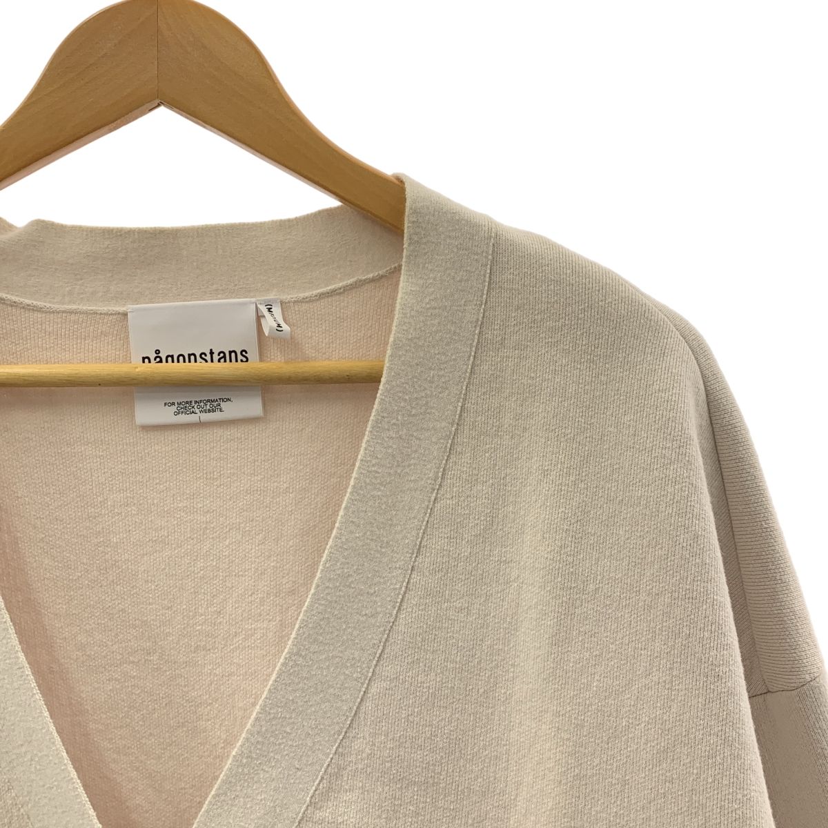 nagonstans ナゴンスタンス コットン カシミヤ混 カーディガン M ピンク レディース