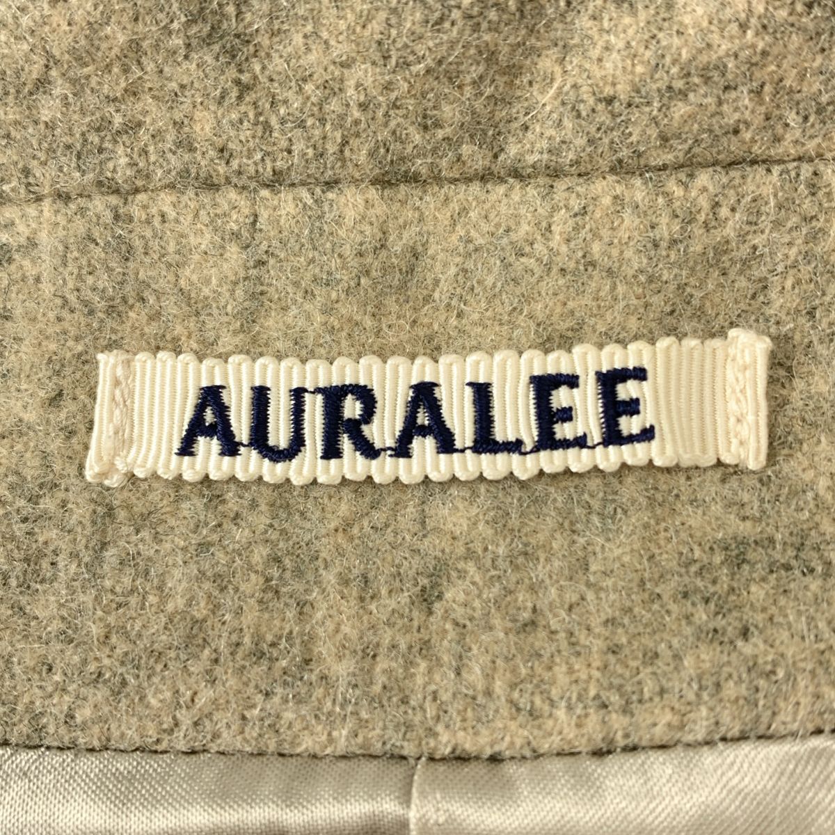  AURALEE オーラリー SUPER MILLED WOOL DOUBLE- COAT ウール ダブルブレスト コート 1 ベージュ レディース その他 ジャケット アウター