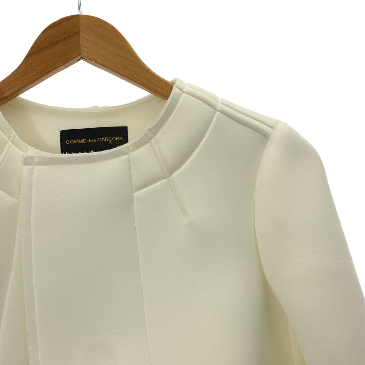 COMME des GARCONS コムデギャルソン 2020 AW ノー カットオフ ボリュームジャケット XS ホワイト レディース