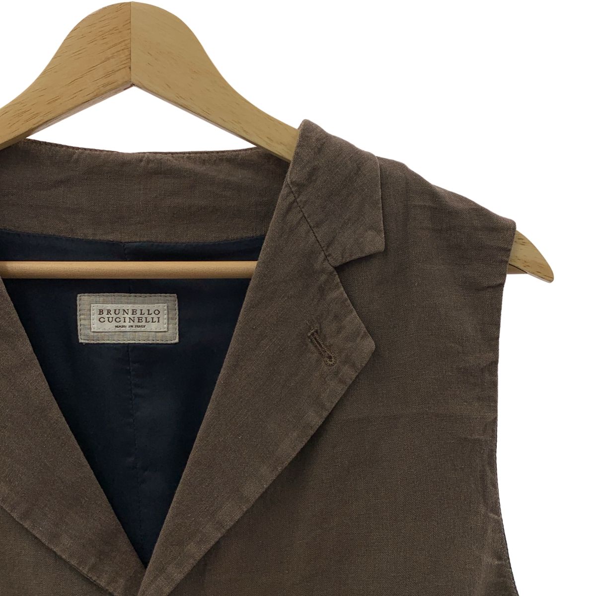 BRUNELLO CUCINELLI / ブルネロクチネリ | バックアジャスター ジレ 