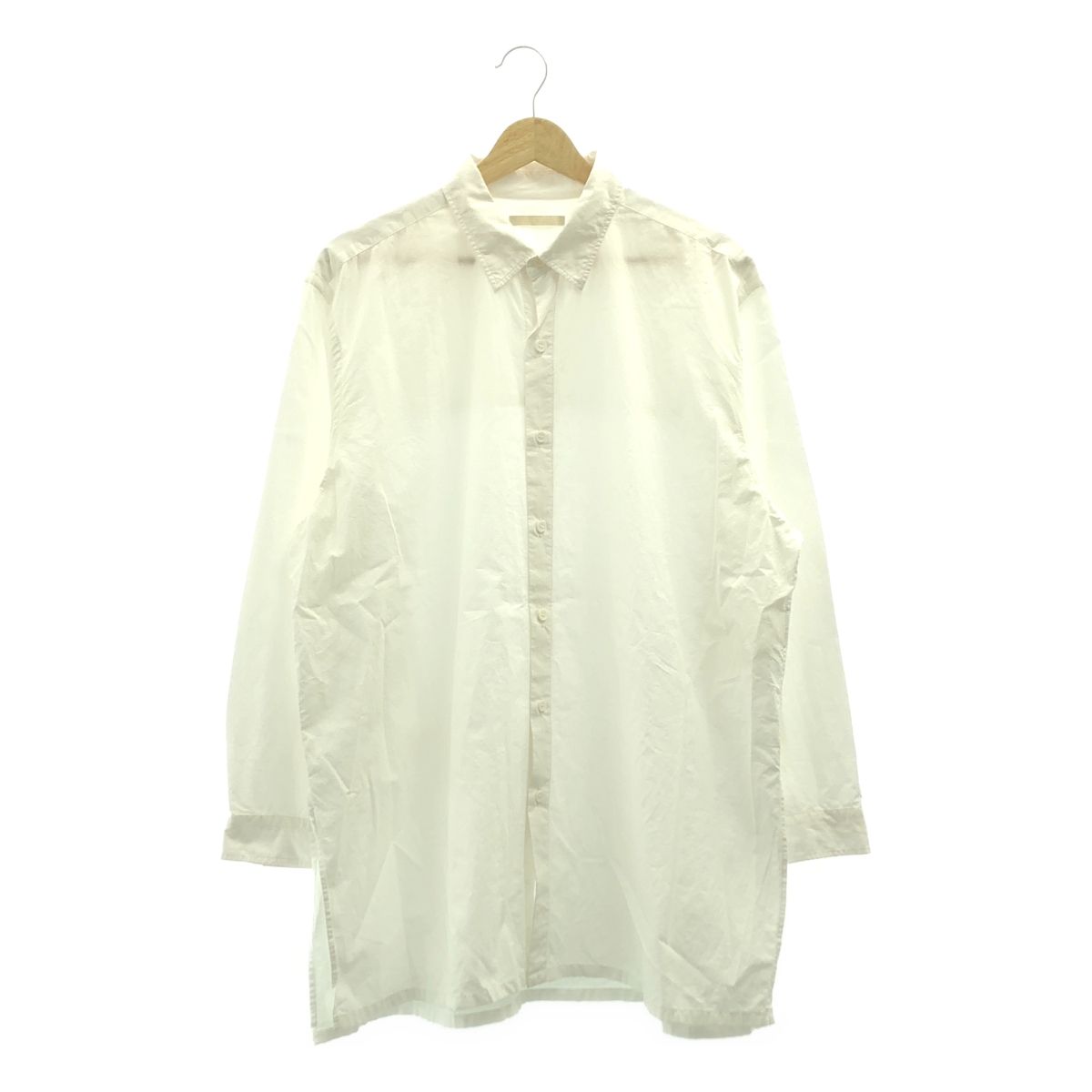 Plage / プラージュ | 2025SS | Washer Long コットン ロング シャツ