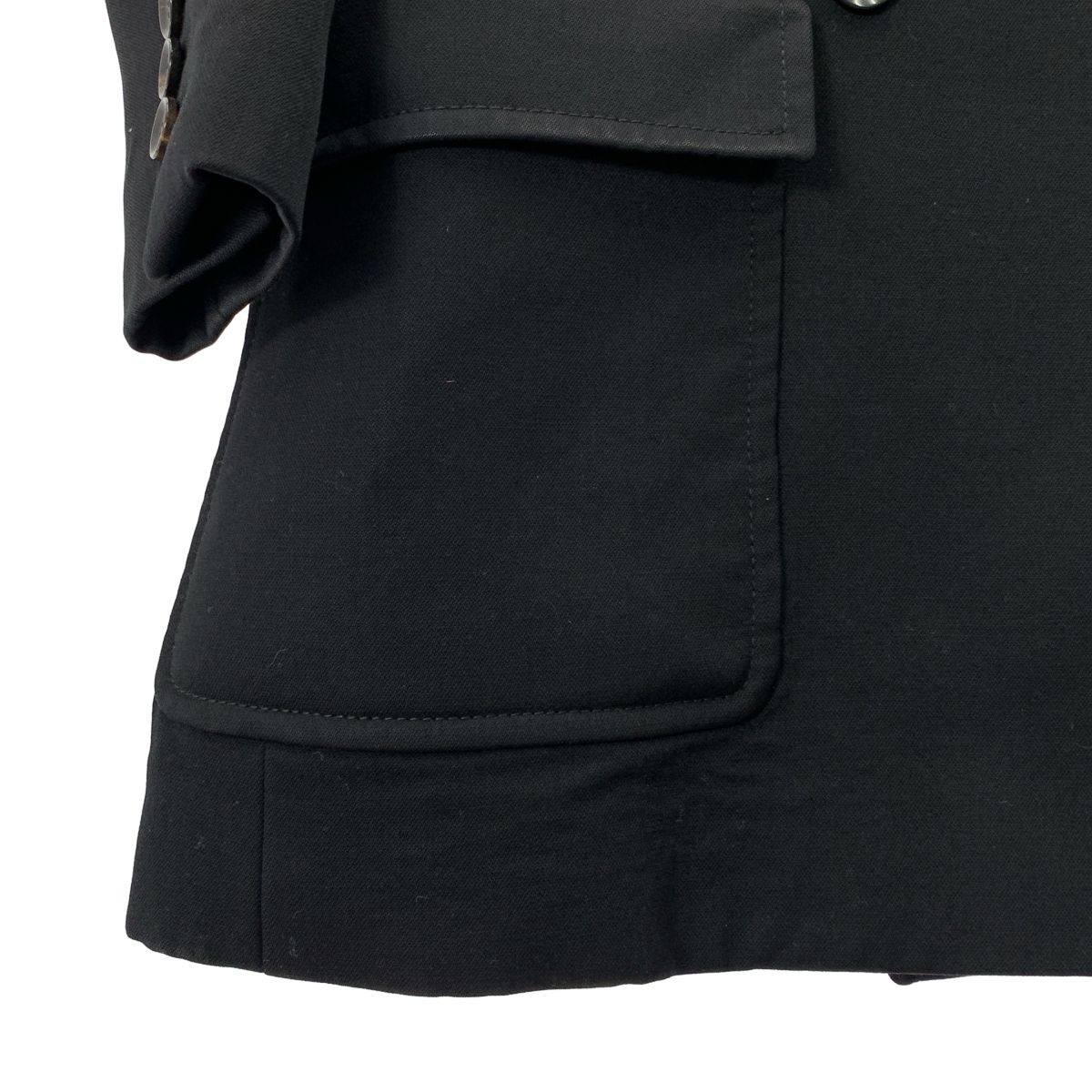 GUCCI ブラック ウール ピーコート　38 GUCCI ダブルコート Pコート 38 黒 レディース GUCCI（ピーコート）の