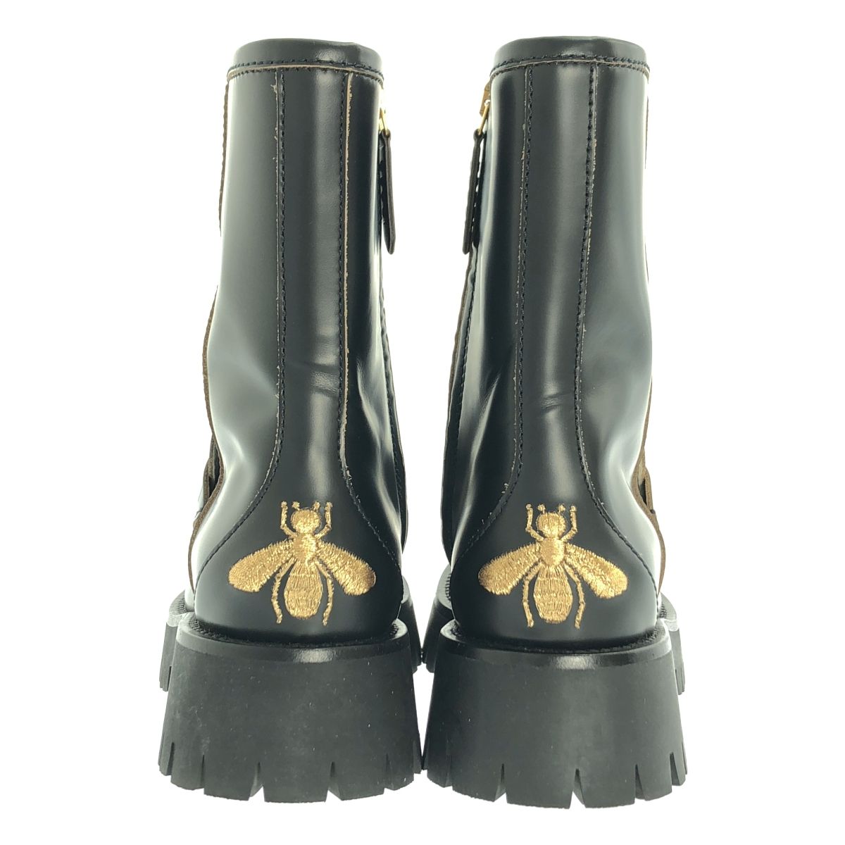 レザー ショートブーツ