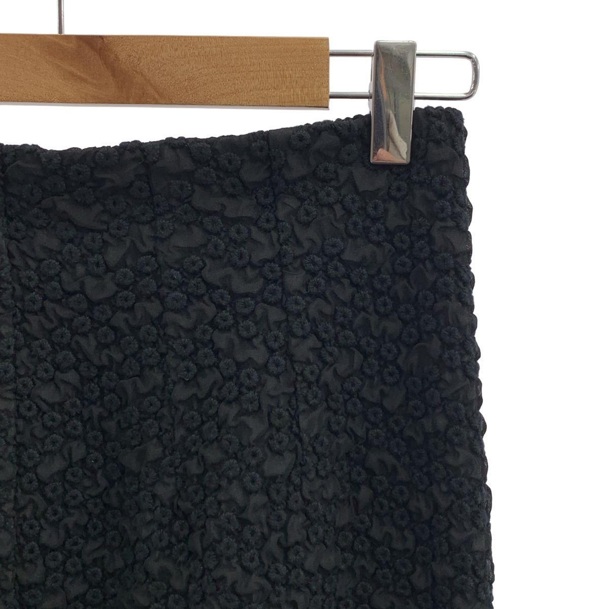 cygne シーニュ オリジナル刺しゅうシースルーペンシルスカート 1 ブラック レディース