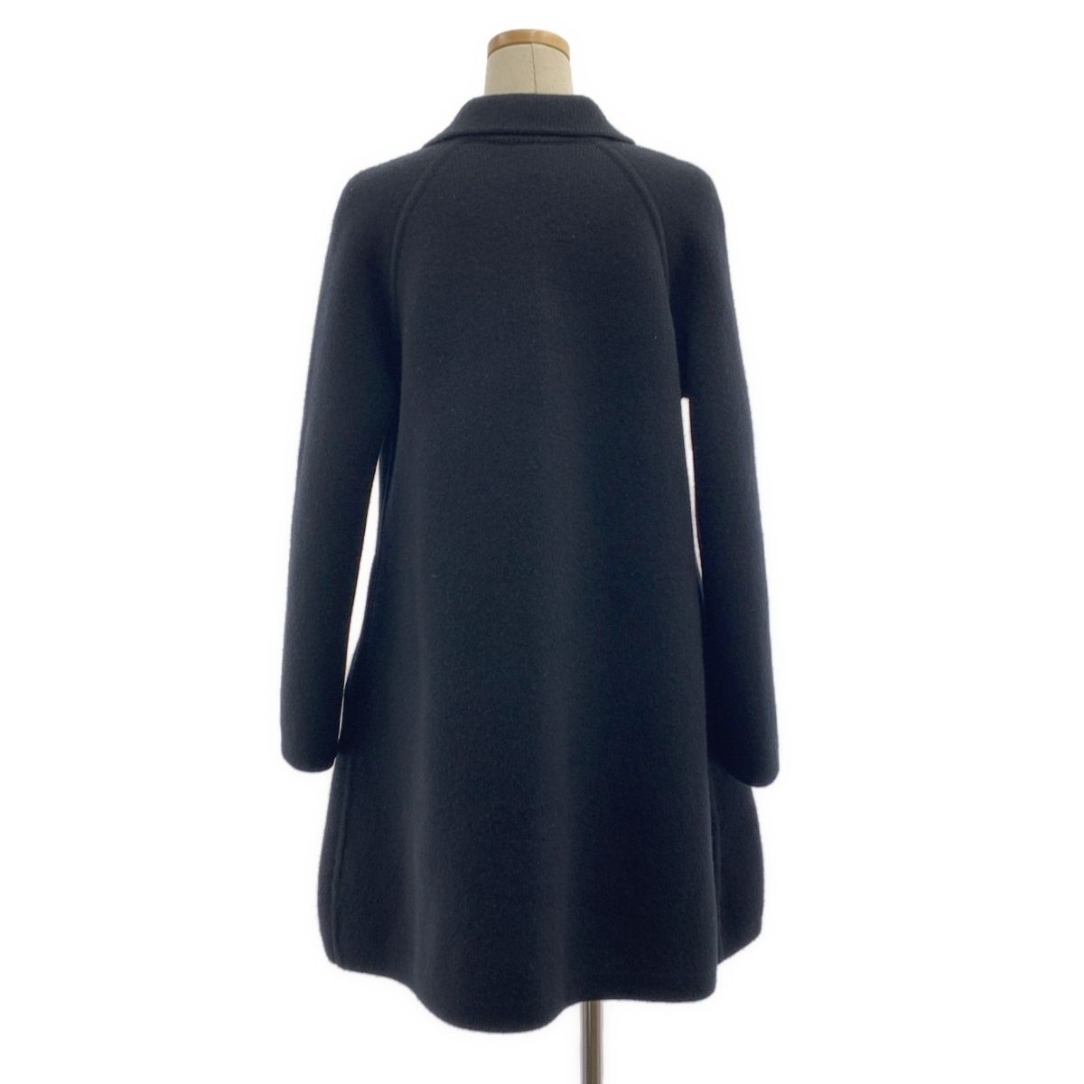 HERMES / エルメス | カシミヤ混 メドール スタッズ コート | 36