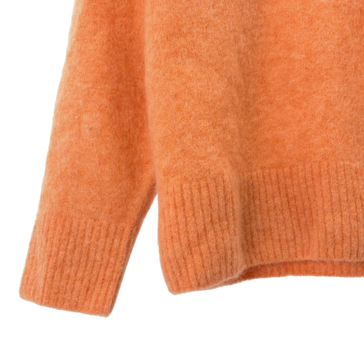 美品＊デパリエ モヘヤ混タートルネックニット 38 オレンジ 長袖 ウール DEPAREILLE / デパリエ | モヘア タートルネック ニット | 38