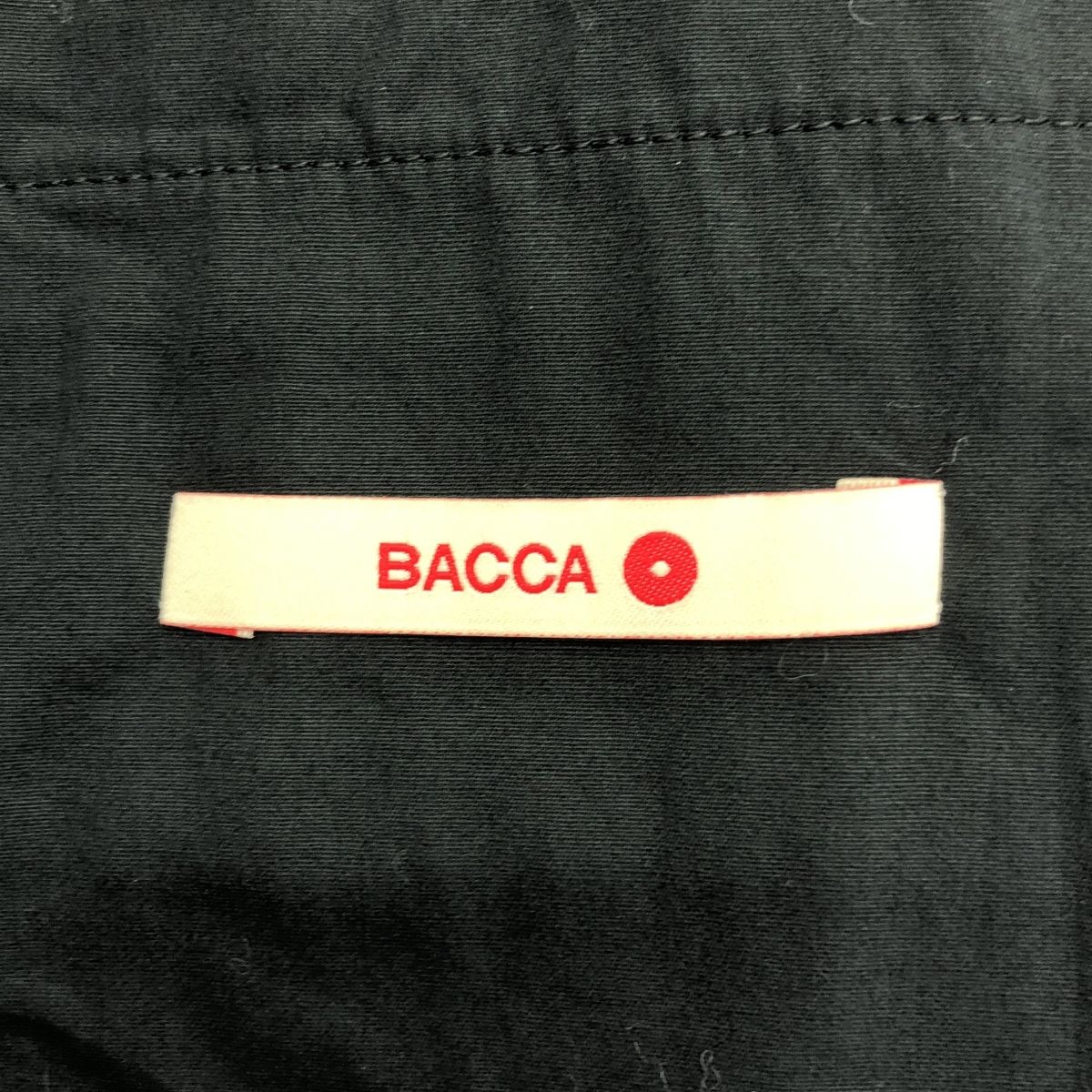 BACCA / バッカ | リネンツイル ショートベスト | 36 | ブラック