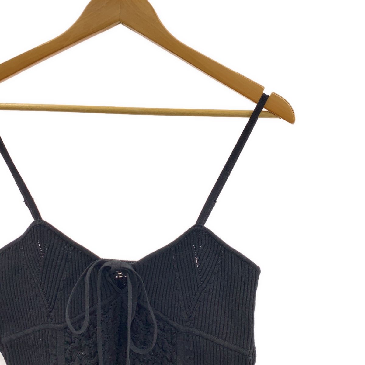 PRANK PROJECT プランクプロジェクト Eyelet Knit Bodysuit アイレット ニット ボディスーツ F ブラック レディース