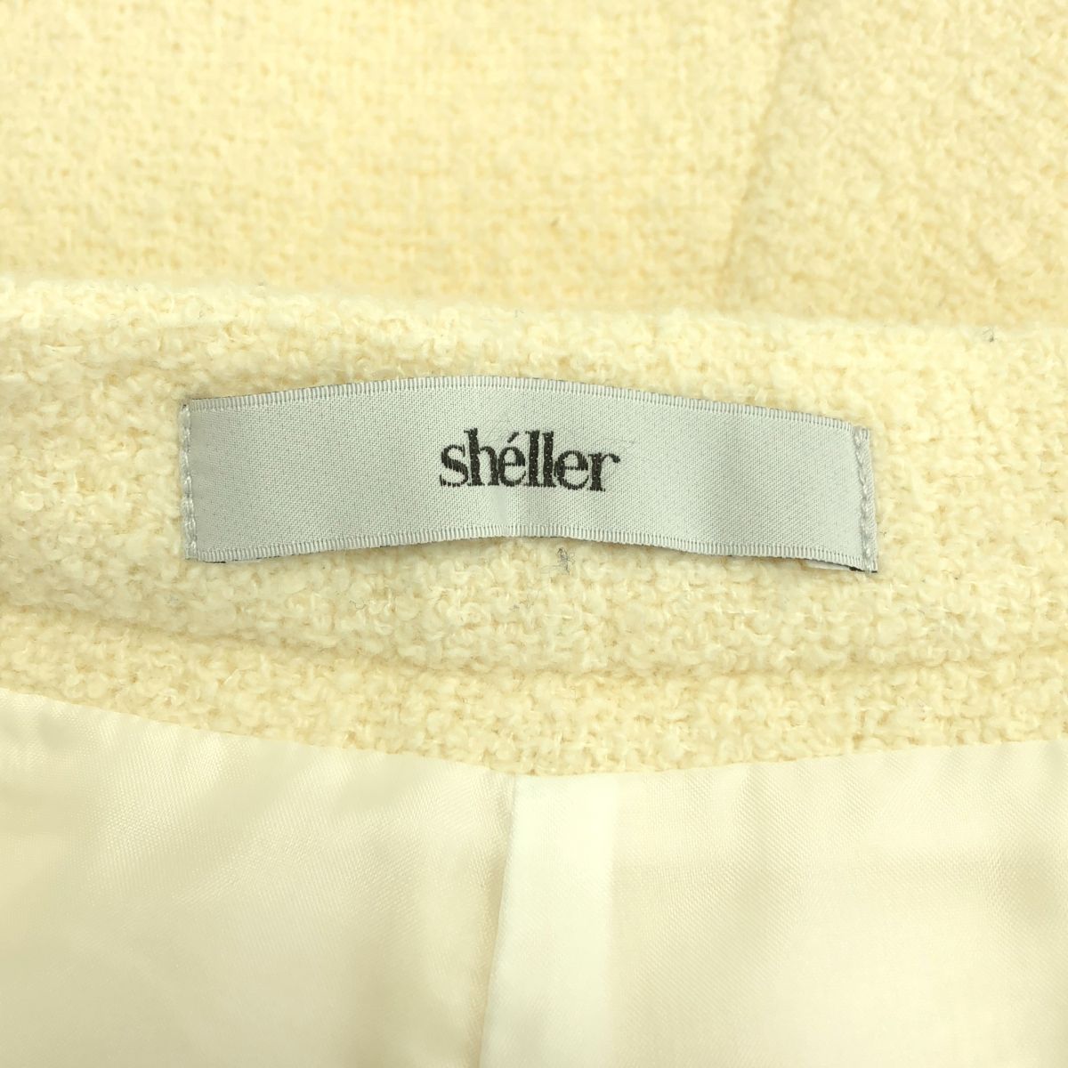 美品】 sheller / シェリエ | ウール混 サイドジップ タック ショート