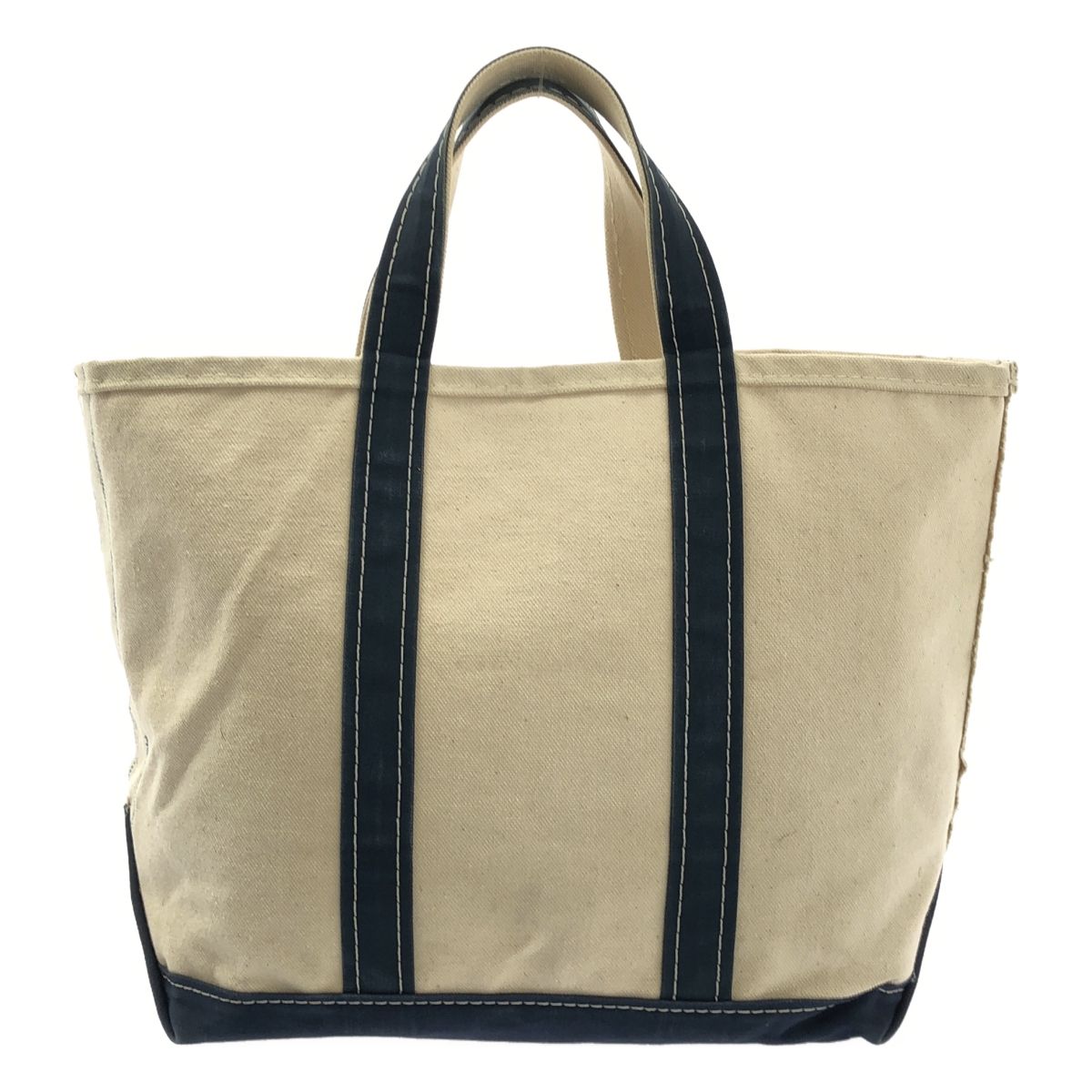 L BEAN エルエルビーン 1980 s キャンバス トートバッグ ホワイト ネイビー メンズ