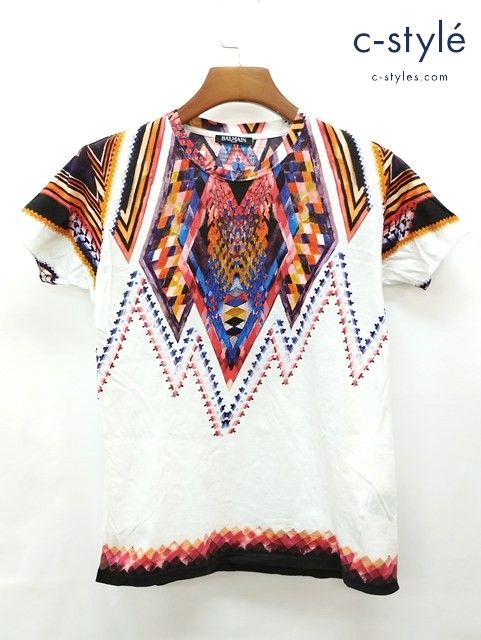 L762 [人気] BALMAIN バルマン Tシャツ XS マルチカラー 半袖