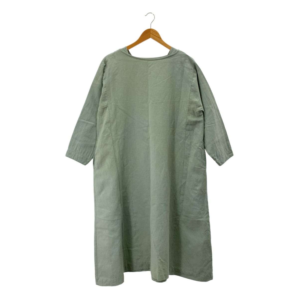 kagure / かぐれ | コットンリネンボートネックワンピース | F