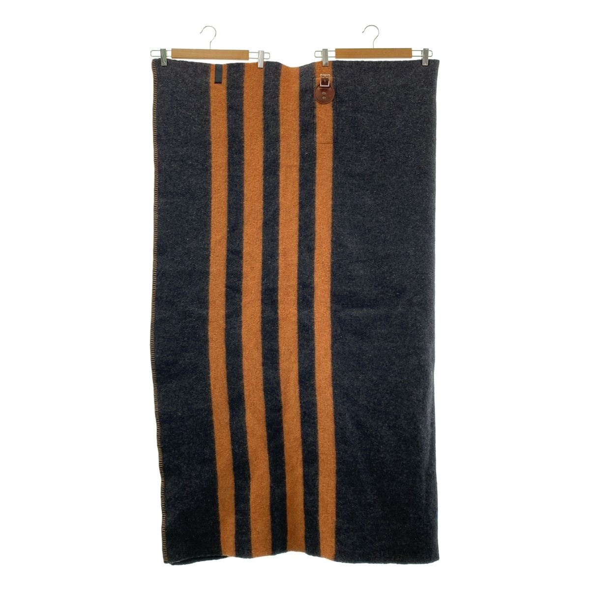 HORSE BLANKET RESEARCH ホースブランケットリサーチ ウール ブランケット ブラック オレンジ