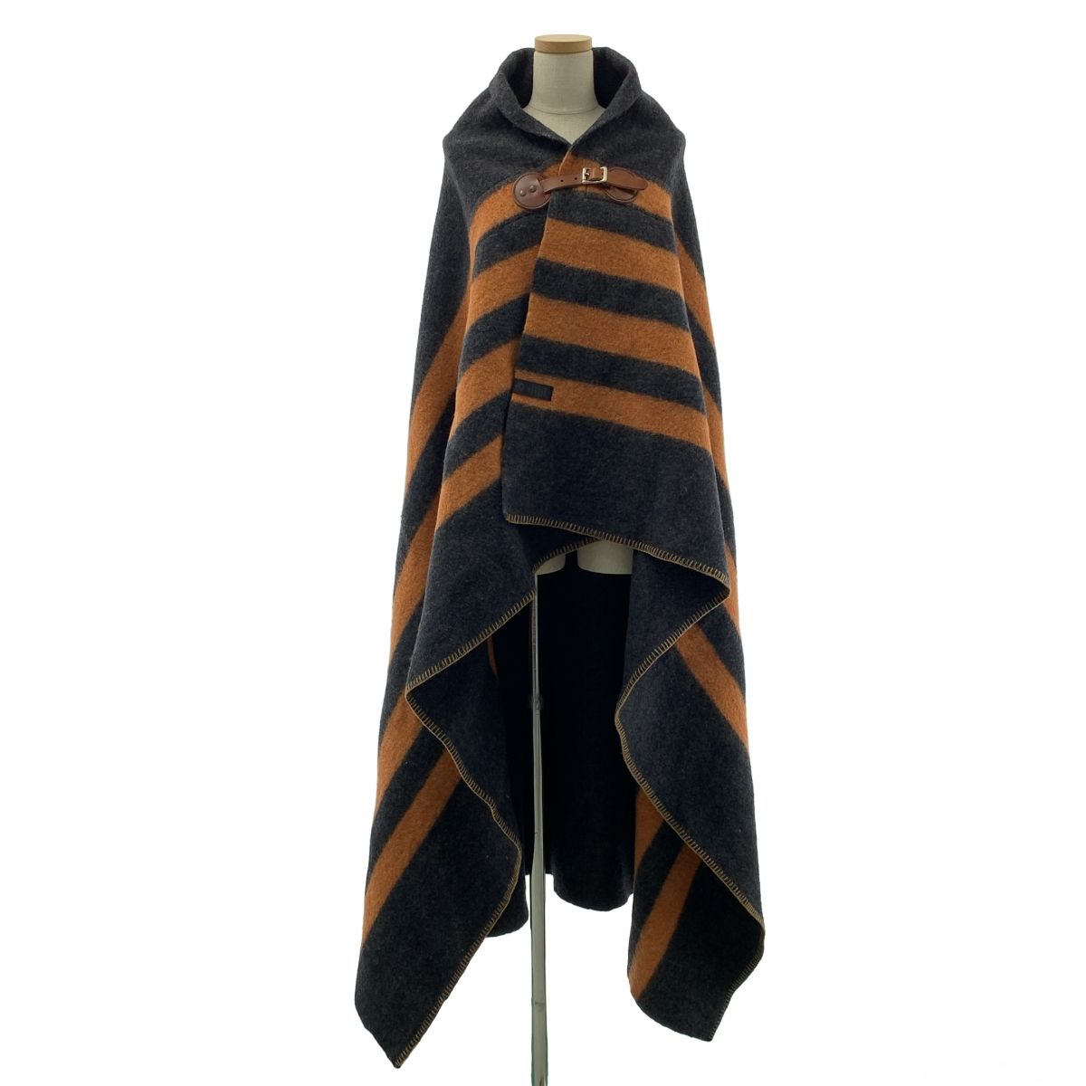 HORSE BLANKET RESEARCH ホースブランケットリサーチ ウール ブランケット ブラック オレンジ