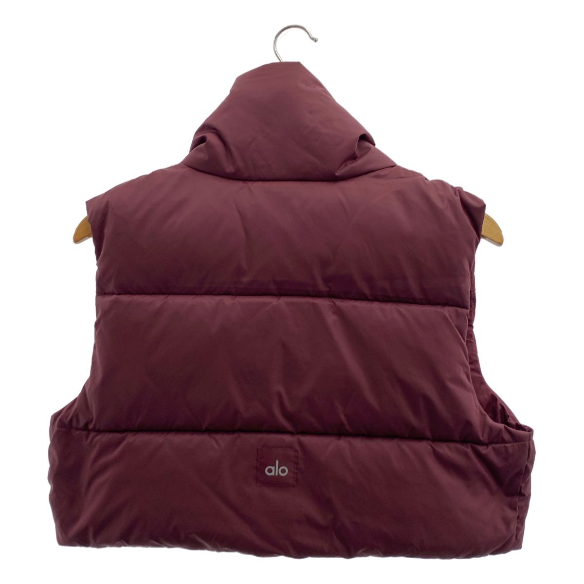 【美品】  alo / アロー | Cropped Gold Rush Puffer Vest クロップド パファーベスト | XS | バーガンディー | レディース 美品】 alo / アロー | Cropped Gold Rush Puffer Vest クロップド