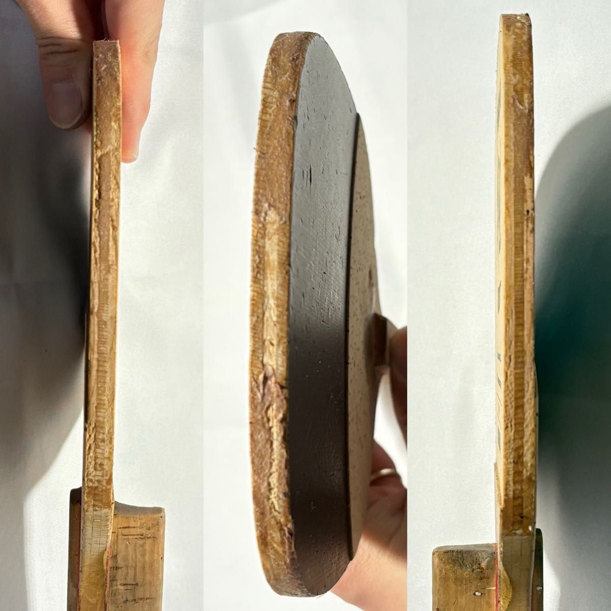  卓球 YASAKA ヤサカ 柳生Ⅲ 木曽檜3枚合板 角丸型8 3mm GOLD 木曽檜単板 角丸型9mm ペンホルダー ラケット 2本セット ラバー貼り替え用品 ラケット 卓球