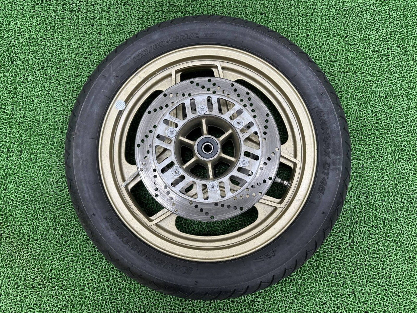 GPZ900R フロントホイール 金 1156 カワサキ 純正 中古 バイク 部品 A6