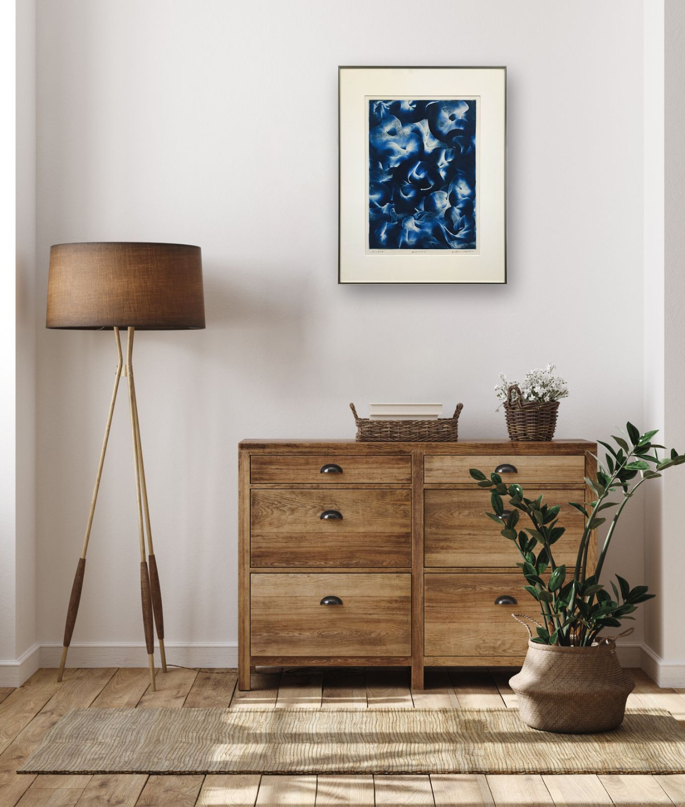  一原有徳 RON c モノタイプ 絵画 版画 美術品 アンティーク コレクション