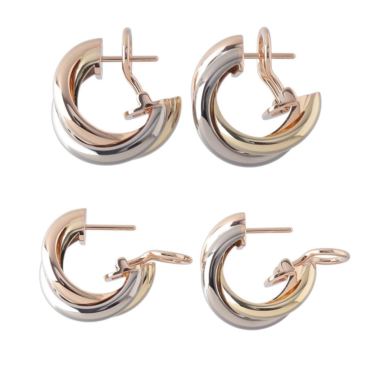 カルティエ トリニティ ピアス フープ 現行モデル Au750PG/WG/YG