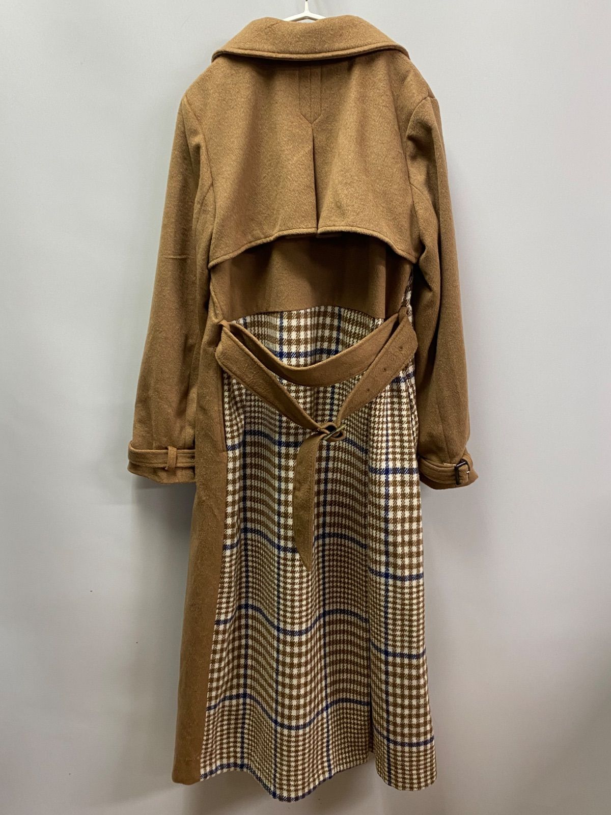 eimy istoire チェックコンビコート S