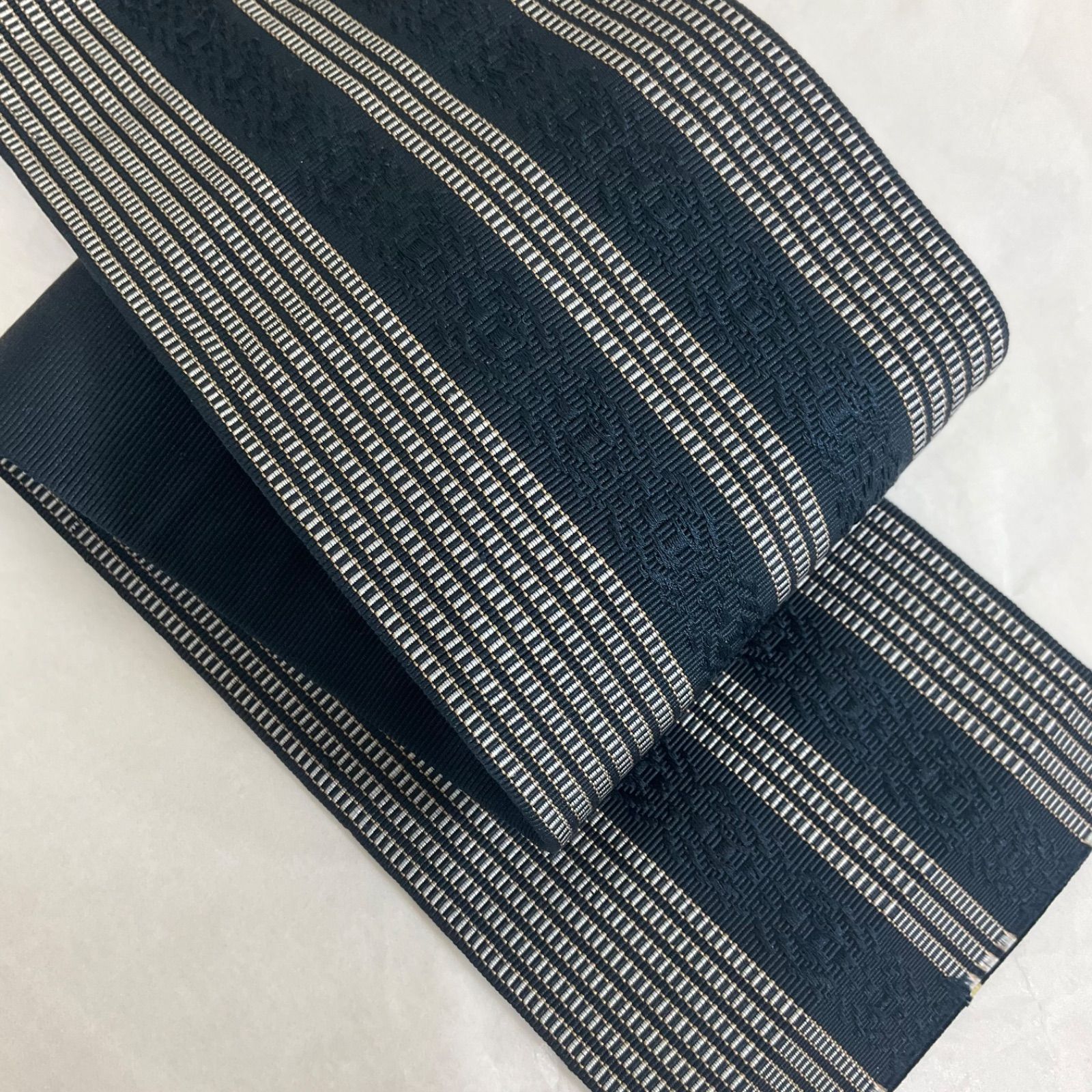 平和屋着物○男性 角帯 紬地 霞文 正絹 逸品 DAAZ3005ob 角帯 正絹 逸品