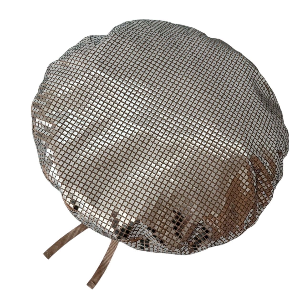  バーバリー 8034161 帽子 ベレー帽 ミリタリーベレー リボン ナイロン ポリウレタン シルバー サイズ 56 ベレー帽 帽子