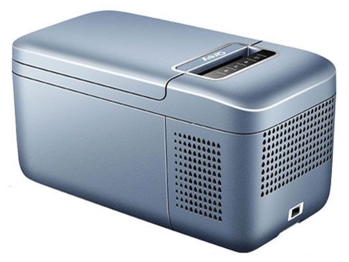 未使用 展示品 Qrey ポータブル冷蔵庫 T6 シルバー系 1 ドア 6 L