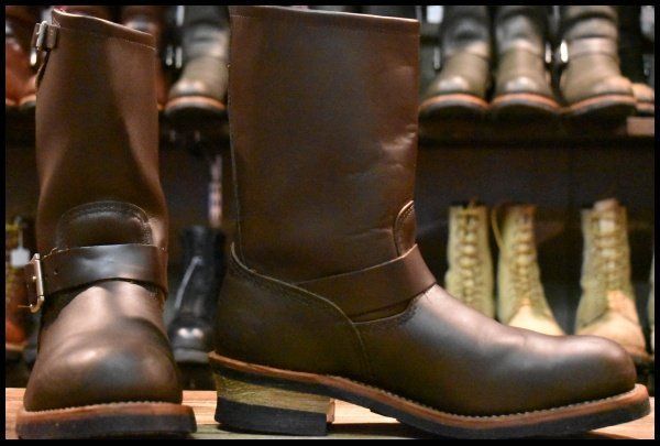 9 D 09年 レッドウィング 2967 エンジニア 茶 チョコレート クローム ブラウン スチールトゥ 2269 ブーツ redwing FL 034