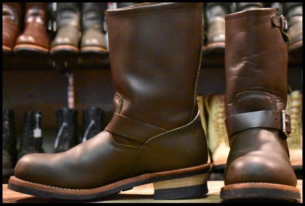 9 D 09年 レッドウィング 2967 エンジニア 茶 チョコレート クローム ブラウン スチールトゥ 2269 ブーツ redwing FL 034