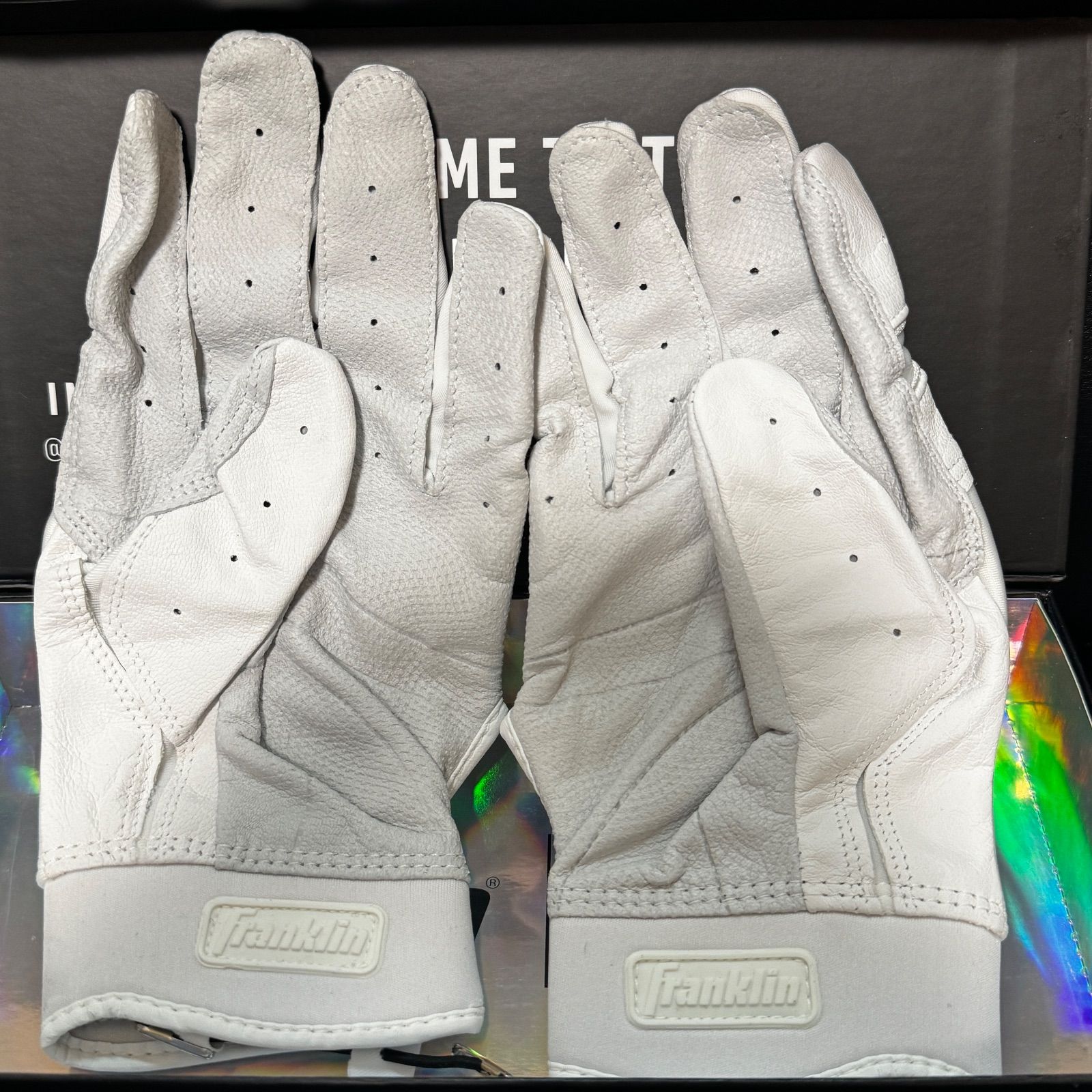  Franklin CFX Pro ホワイト ゴールド バッティンググローブ バッティング用手袋 手袋