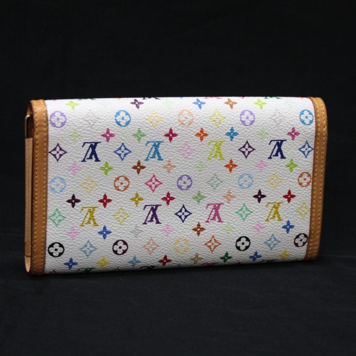ルイヴィトン Louis Vuitton インターナショナルウォレット 三つ折り長財布 マルチ 白 M 92659 72966
