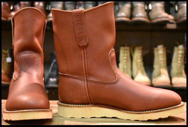 8 E 06年 レッドウィング 8866 ペコス 赤茶 オロラセット プルオン クッションソール ブーツ redwing pecos FL 035