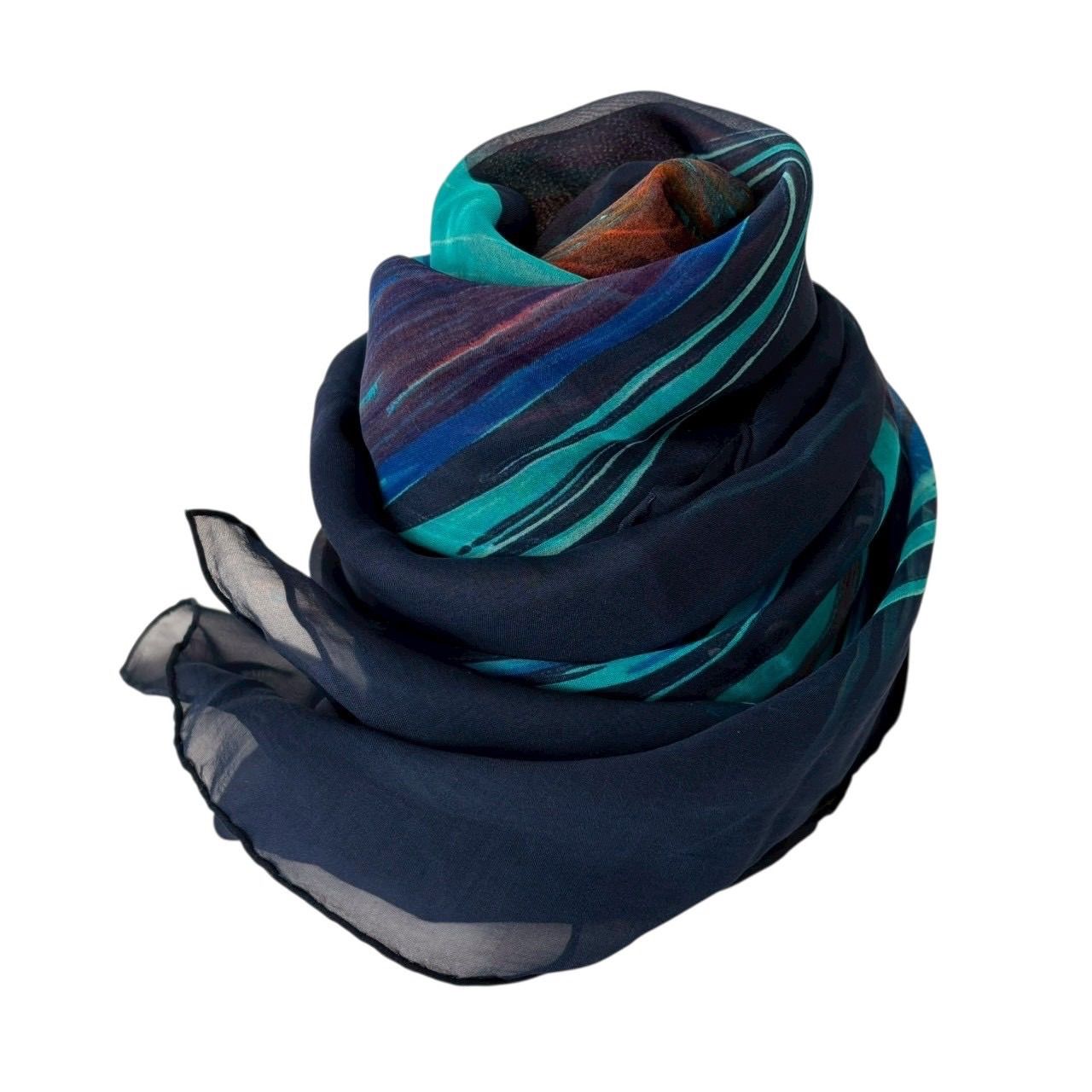 エルメス スカーフ カレ140 La Tour Eiffel S envole エッフェル塔 ストール ショール 総柄 シルク ネイビー マルチ