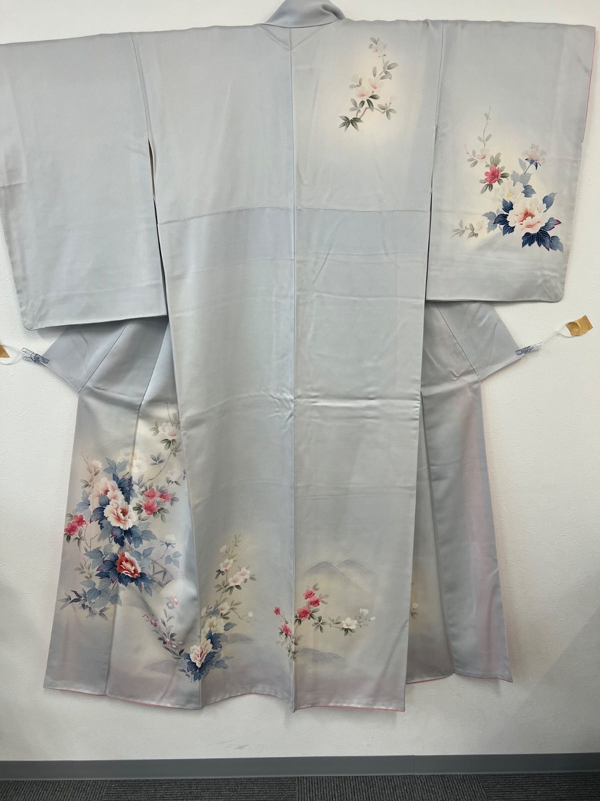 2点セット　お召し訪問着+袋帯　正絹　美品　裄長め 2点セット お召し訪問着+袋帯 正絹 美品 裄長め 価格の