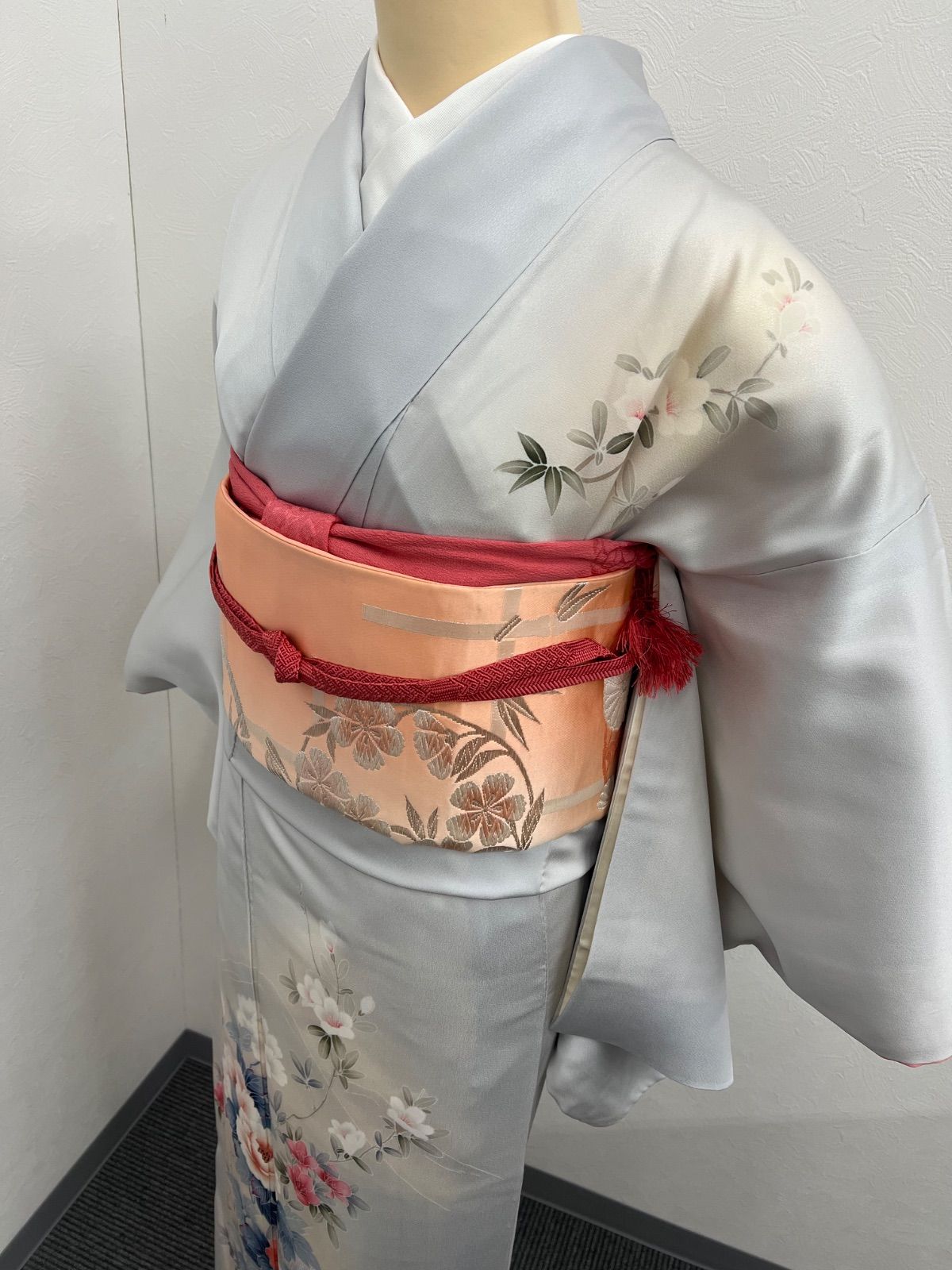 訪問着 身丈156.5cm 裄丈62cm 袷 正絹袋帯 セット - メルカリ