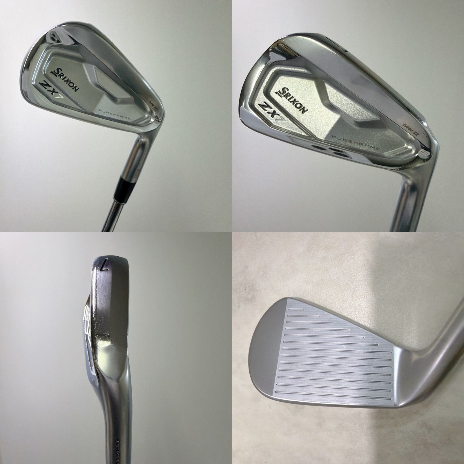 美品 スリクソン ZX7 MK2 7番単品アイアン モーダス120 スチール硬さS