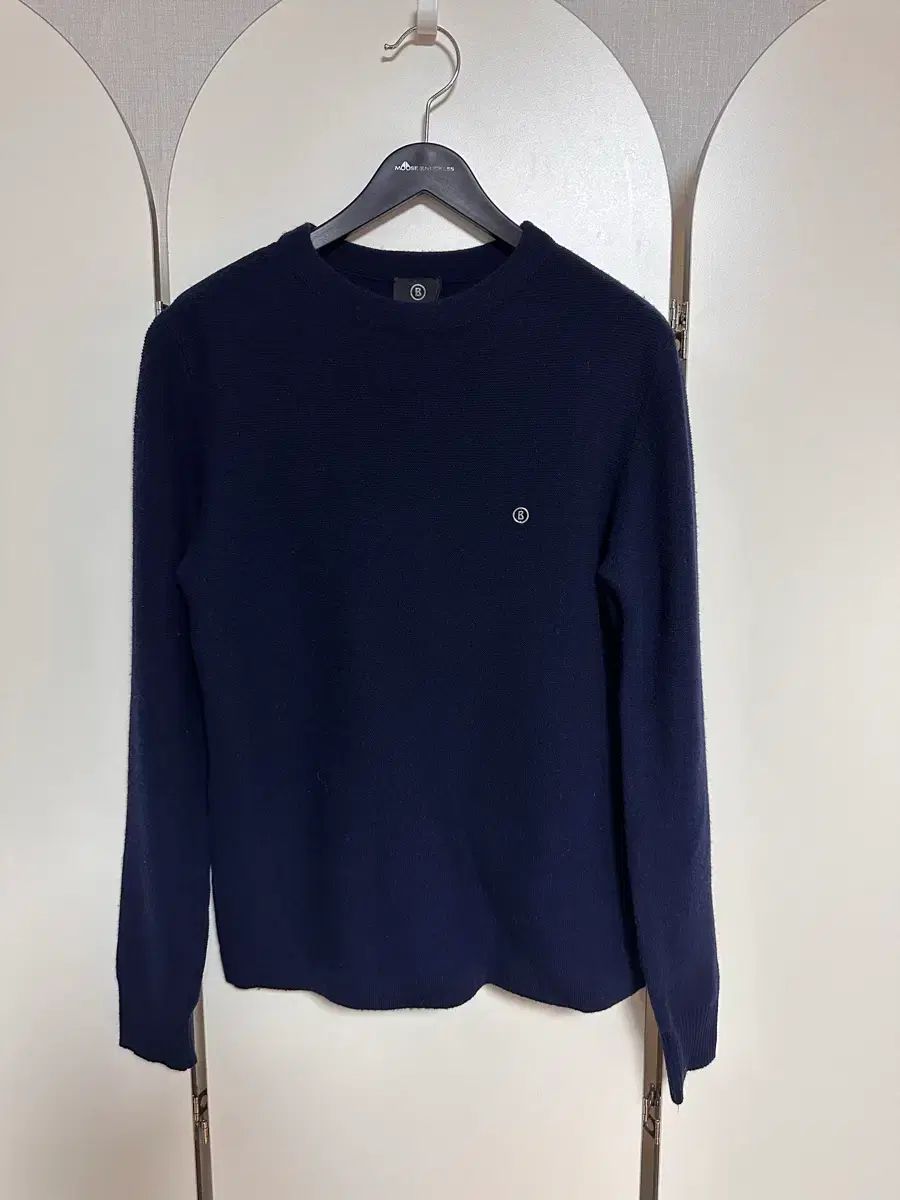 ボグナー ウールカシミア ネイビーニット 55 66