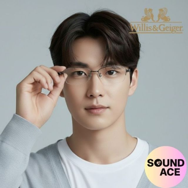 メガネフレーム Willis Geiger ウィリス アンド ガイガー WG 2002 2 ＩＰグレー ブラックマット ハーフリム