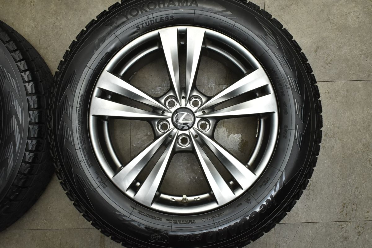  交換用に L Fラウンジ 18 in 7 5 J 35 PCD 114 3 ヨコハマ アイスガード G 075 235 65 R レクサス 20 RX ホイールのみ販売 18インチ タイヤ ホイールセット