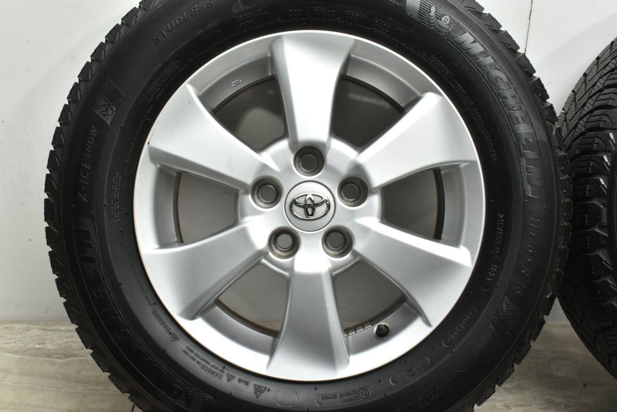  バリ溝 トヨタ 20系 アルファード ヴェルファイア 16 in 6 5 J 33 PCD 114 3 X ICE SNOW 215 60 R エスティマ カムリ クラウン 16インチ タイヤ ホイールセット