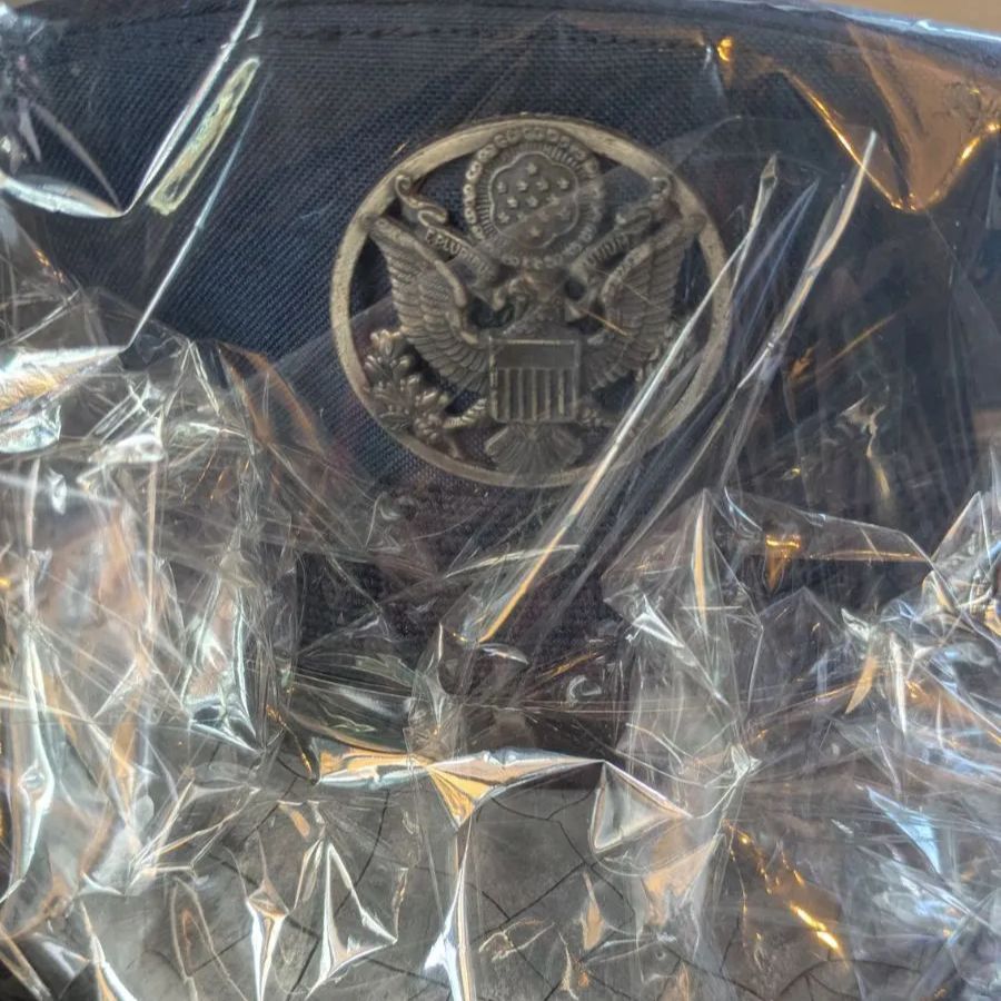 エアフォース 制帽 アメリカ空軍 US ブルードレス用 軍隊 ベルト アンティーク ヴィンテージ