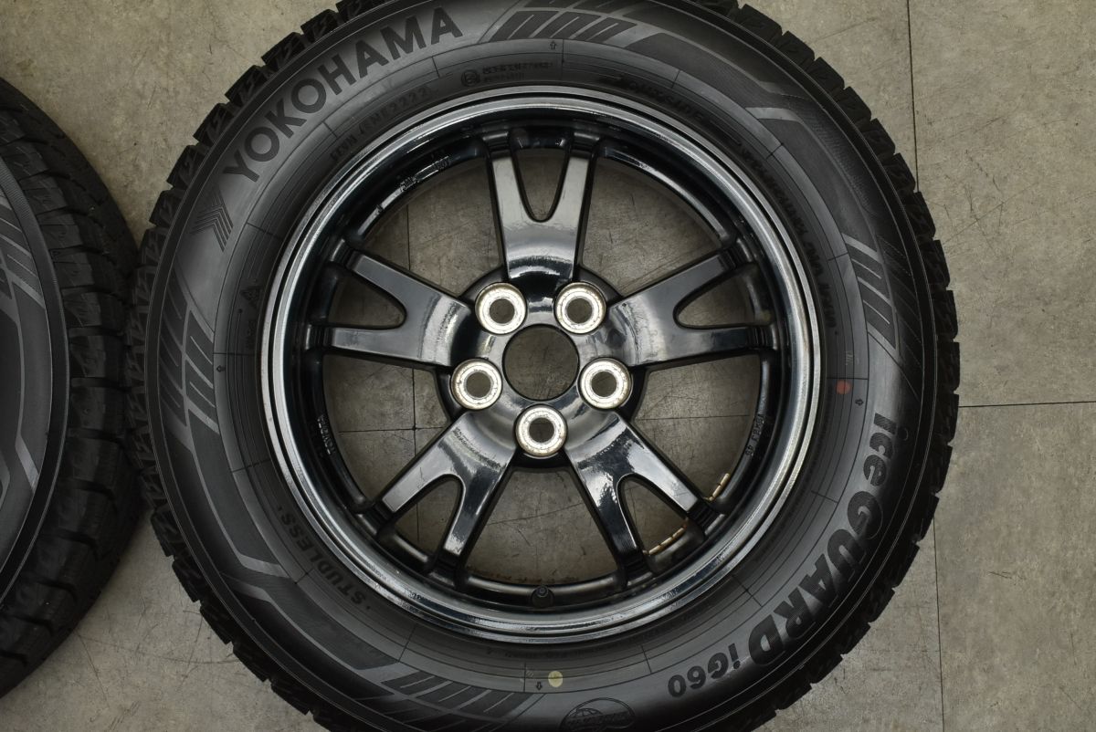  バリ溝 トヨタ 30 プリウス 15 in 6 J 45 PCD 100 ヨコハマ アイスガード iG 60 195 65 R カローラツーリング スポーツ 15インチ タイヤ ホイールセット