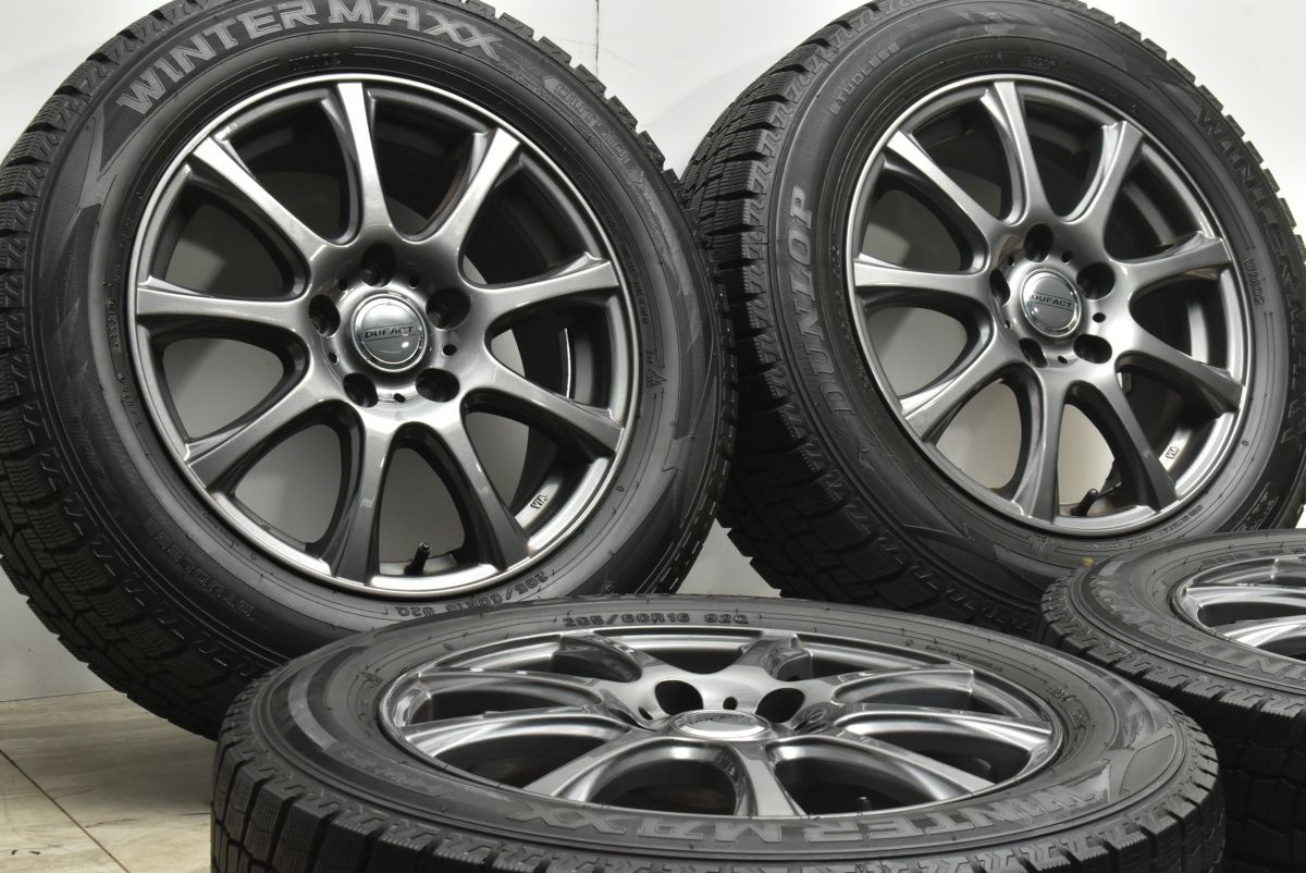 バリ溝 DUFACT 16 in 6 5 J 53 PCD 114 3 ダンロップ WM 02 205 60 R ノア ヴォクシー エスクァイア ステップワゴン アクセラ プレマシー