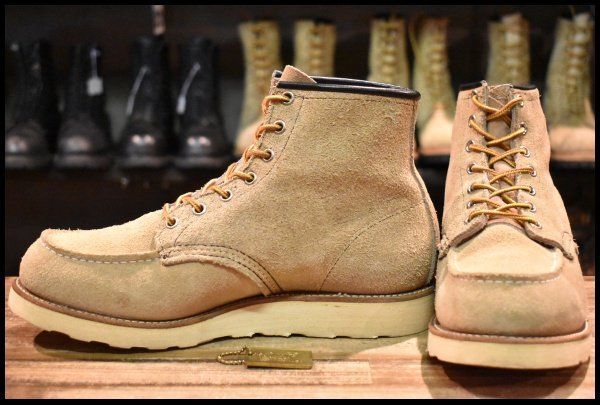 9 E 犬タグ 香港返還モデル レッドウィング 8173 スエード アイリッシュセッター タン ラフアウト ブーツ redwing FL 036