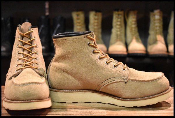 9 E 犬タグ 香港返還モデル レッドウィング 8173 スエード アイリッシュセッター タン ラフアウト ブーツ redwing FL 036