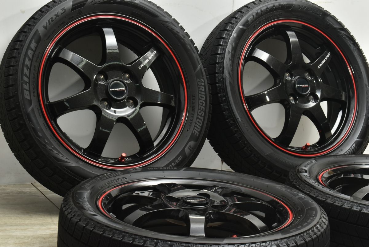 使用僅か CROSS SPEED 15 in 4 5 J 45 ブリザックVRX 3 165 55 R N BOX デイズ ルークス ワゴンR スペーシア アルト タント ムーブ